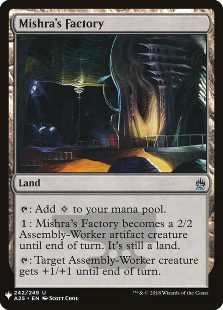 Mishra's Factory, Magic card PLST A25-242 — The List set
