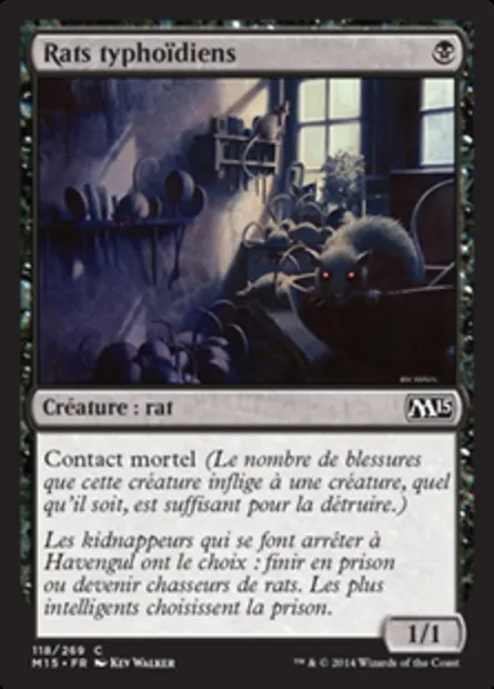 Rats typhoïdiens, carte Magic M15 118 — extension Magic 2015