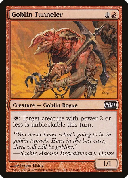 Goblin Tunneler, Magic card M11 143 — Magic 2011 set