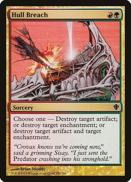 Hull Breach, Magic card C13 193 — Commander 2013 set
