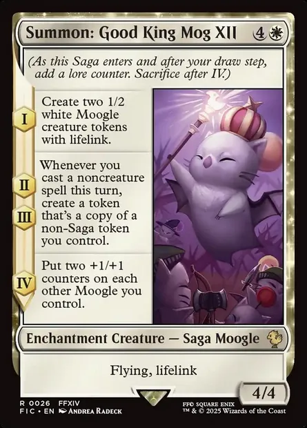 Summon: Good King Mog XII, Magic card FIC 26 — Final Fantasy Commander set