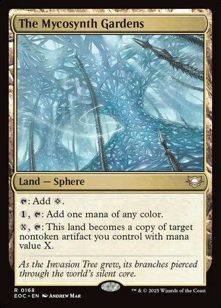 The Mycosynth Gardens, Magic card EOC 168 — Edge of Eternities Commander set