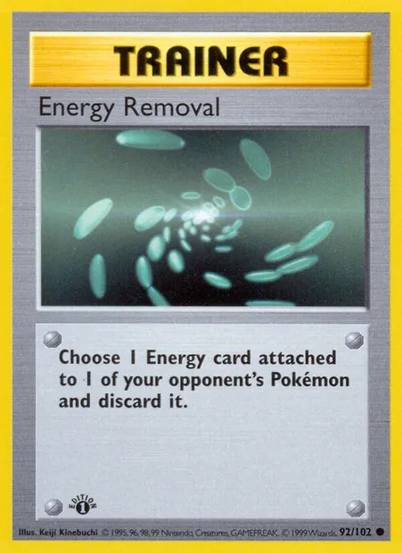 Energy Removal, Pokémon card BS 92 — Base Set set