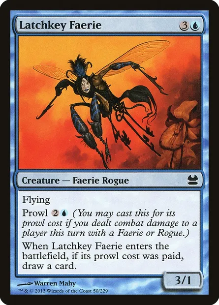 Latchkey Faerie, Magic card MMA 50 — Modern Masters set