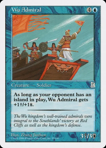Wu Admiral, carte Magic PTK 57 — extension Portal Three Kingdoms