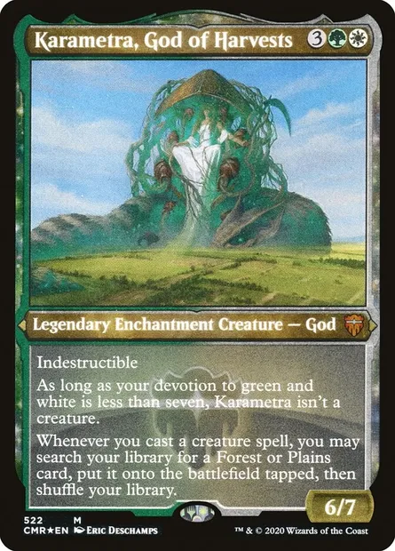 Karametra, God of Harvests, Magic card CMR 522 — Commander Legends set