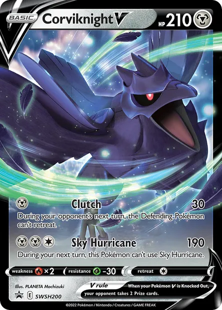 Corviknight V, Pokémon card SWSH 200 — SWSH Black Star Promos set