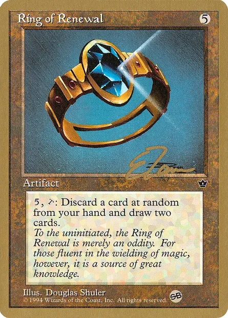 Ring of Renewal, carte Magic PTC et89sb — extension Pro Tour Collector Set