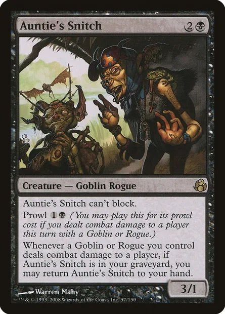 Auntie's Snitch, Magic card MOR 57 — Morningtide set