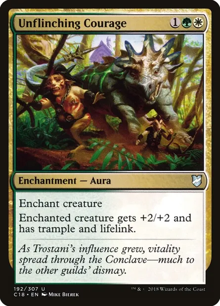 Unflinching Courage, Magic card C18 192 — Commander 2018 set