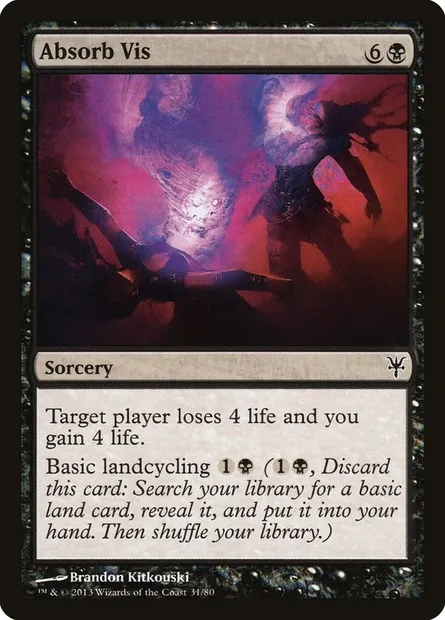 Absorb Vis, Magic card DDK 31 — Duel Decks: Sorin vs. Tibalt set