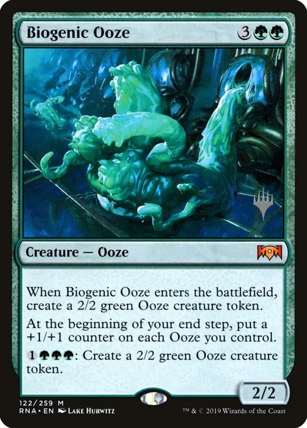 Biogenic Ooze, Magic card PRNA 122p — Ravnica Allegiance Promos set