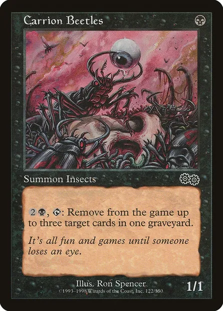 Carrion Beetles, Magic card USG 122 — Urza's Saga set