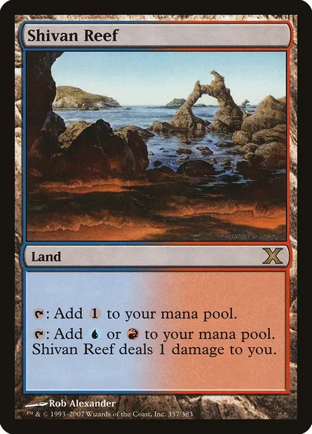Shivan Reef, Magic card 10E 357 — Tenth Edition set