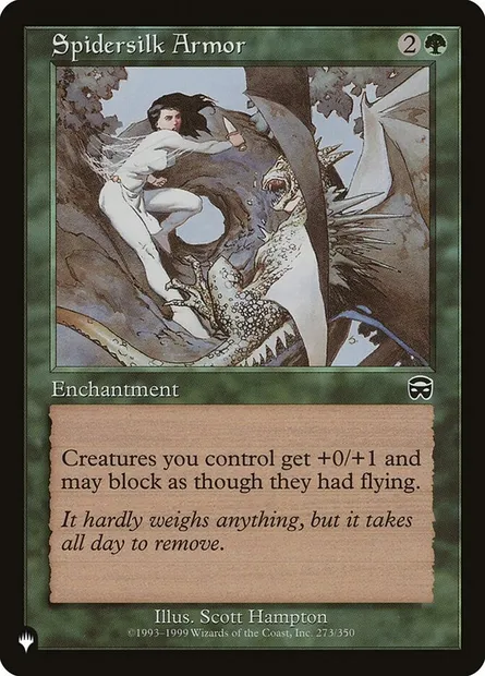 Spidersilk Armor, Magic card PLST MMQ-273 — The List set