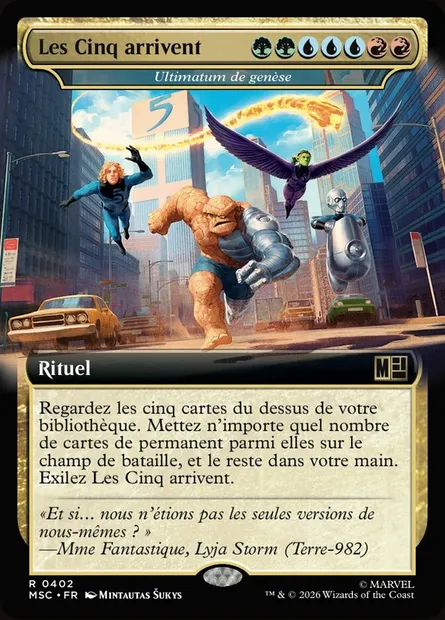 Ultimatum de genèse, carte Magic MSC 402 — extension Marvel Super Heroes Commander