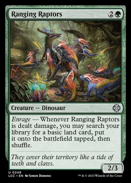 Ranging Raptors, Magic card LCC 249 — The Lost Caverns of Ixalan Commander set