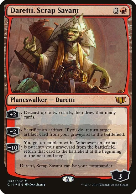 Daretti, Scrap Savant, Magic card OC14 33 — Commander 2014 Oversized set