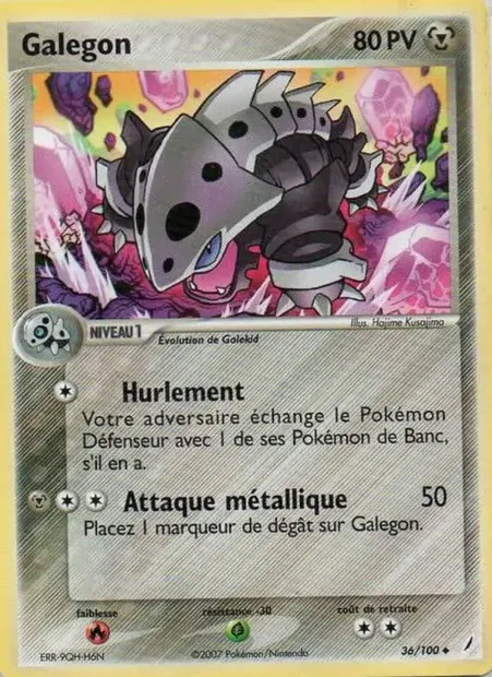 Galegon, carte Pokémon CG 36 — extension EX Gardiens de Cristal