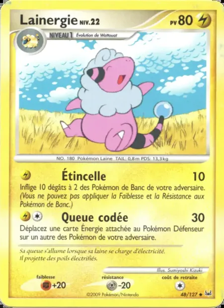 Lainergie, carte Pokémon PL 48 — extension Platine
