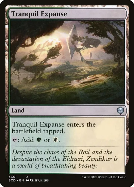 Immensité tranquille, carte Magic SCD 330 — extension Starter Commander Decks