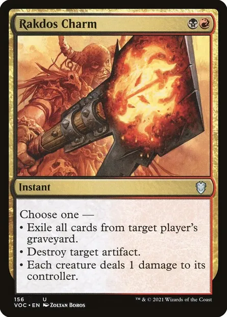 Rakdos Charm, Magic card VOC 156 — Crimson Vow Commander set