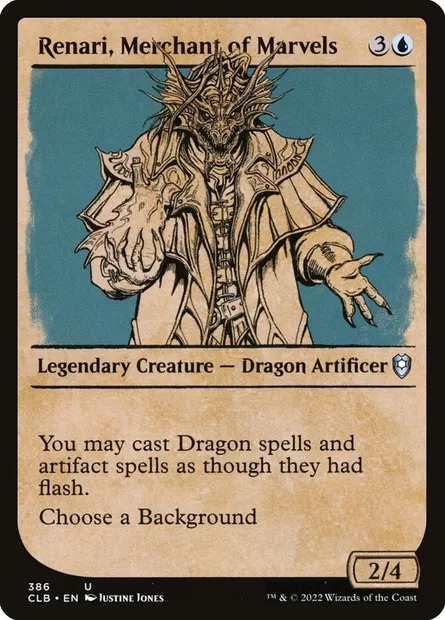 Renari, Merchant of Marvels, Magic card CLB 386 — Commander Legends: Battle for Baldur's Gate set