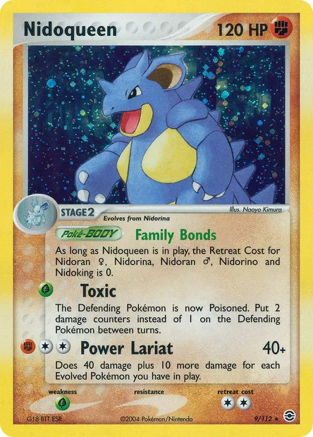 Nidoqueen, Pokémon card RG 9 — FireRed & LeafGreen set