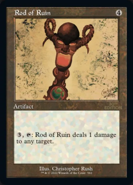 Baguette de ruine, carte Magic 30A 562 — extension 30th Anniversary Edition