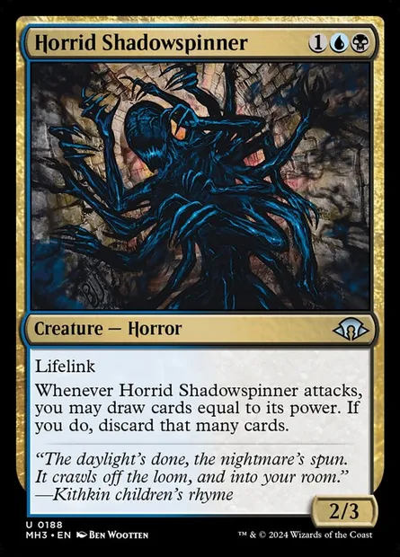 Horrid Shadowspinner, Magic card MH3 188 — Modern Horizons 3 set