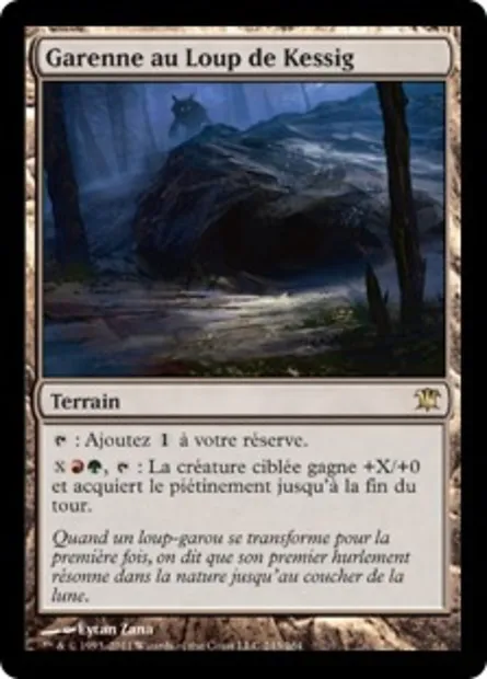 Garenne au Loup de Kessig, carte Magic ISD 243 — extension Innistrad