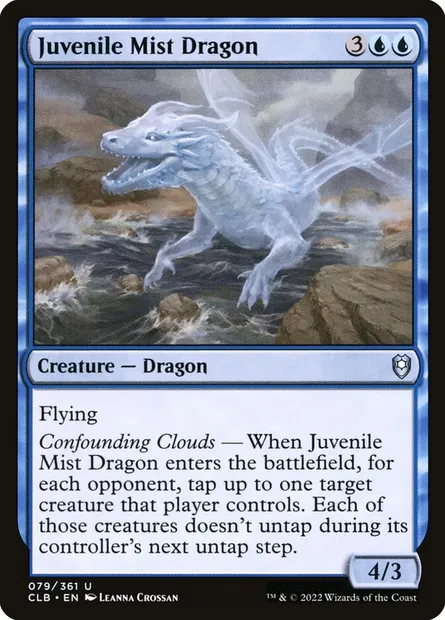 Juvenile Mist Dragon, Magic card CLB 79 — Commander Legends: Battle for Baldur's Gate set