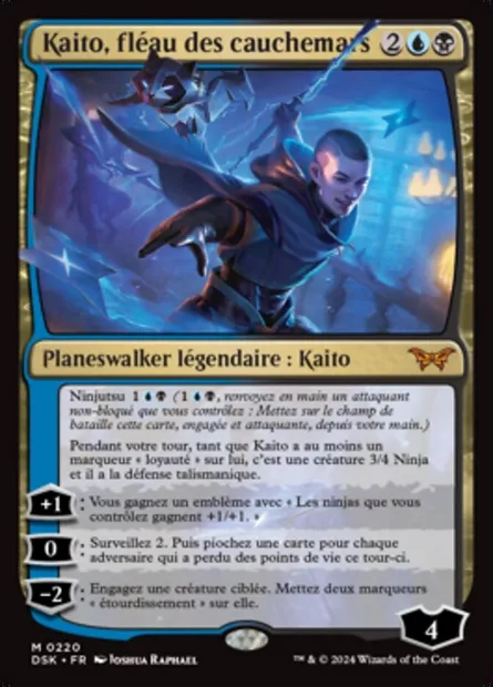 Kaito, fléau des cauchemars, carte Magic DSK 220 — extension Duskmourn: House of Horror