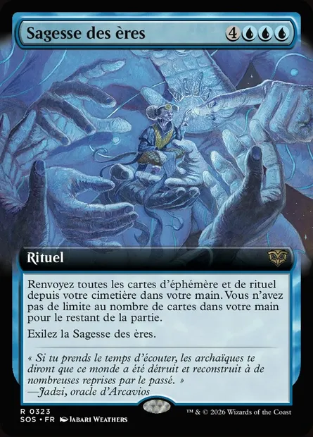 Sagesse des ères, carte Magic SOS 323 — extension Secrets of Strixhaven