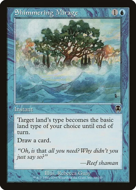 Shimmering Mirage, Magic card APC 30 — Apocalypse set