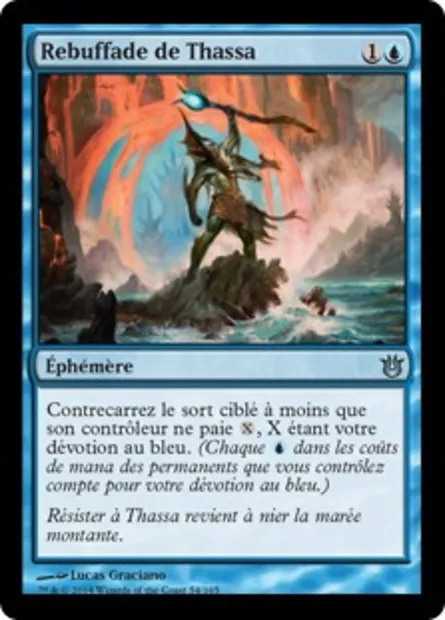 Rebuffade de Thassa, carte Magic BNG 54 — extension Créations divines