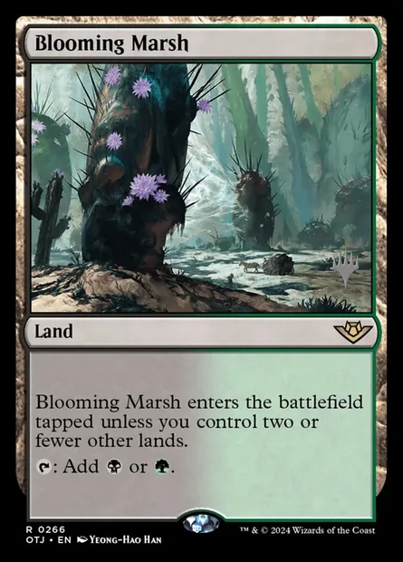 Blooming Marsh, Magic card POTJ 266p — Outlaws of Thunder Junction Promos set