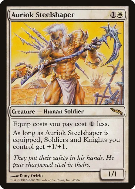 Forge-acier auriok, carte Magic MRD 4 — extension Mirrodin