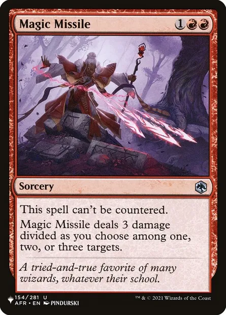 Magic Missile, Magic card PLST AFR-154 — The List set