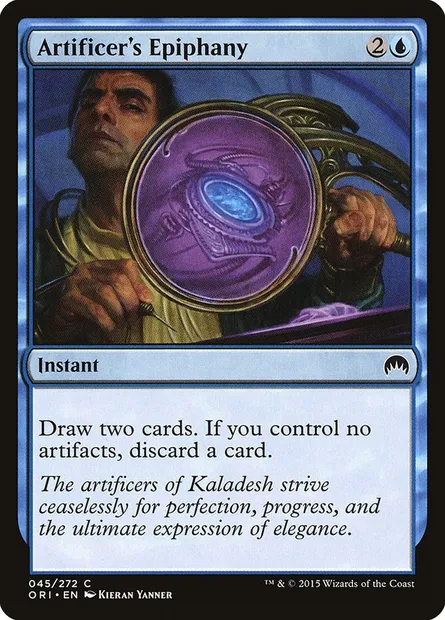 Artificer's Epiphany, Magic card ORI 45 — Magic Origins set