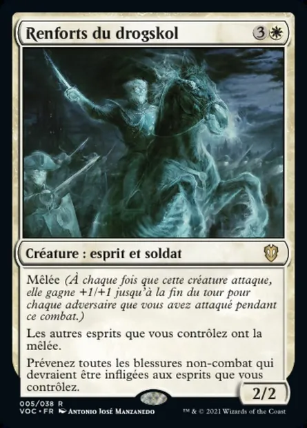 Renforts du drogskol, carte Magic VOC 5 — extension Crimson Vow Commander