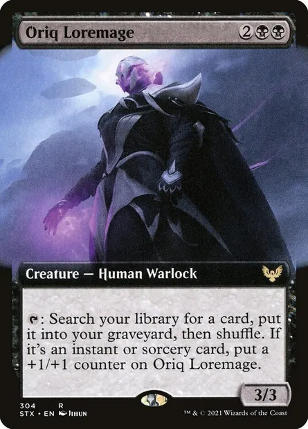 Oriq Loremage, Magic card STX 304 — Strixhaven: School of Mages set