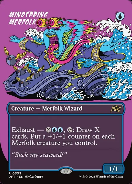 Mindspring Merfolk, Magic card DFT 335 — Aetherdrift set