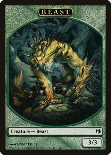 Beast, carte Magic TDDL 2 — extension Duel Decks: Heroes vs. Monsters Tokens