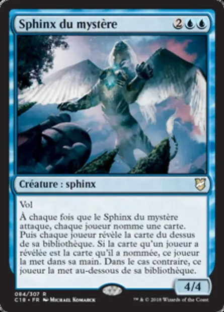 Sphinx du mystère, carte Magic C18 84 — extension Commander 2018