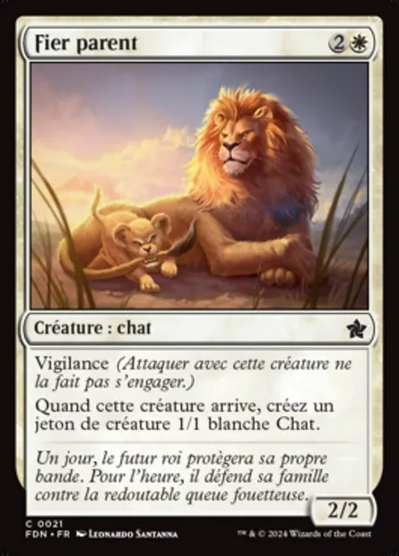 Fier parent, carte Magic FDN 21 — extension Foundations