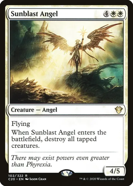 Sunblast Angel, Magic card C20 102 — Commander 2020 set