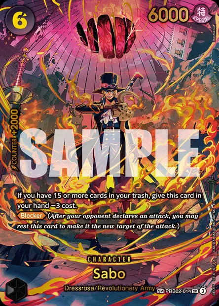 Sabo, One Piece card PRB02-014 — ONE PIECE CARD THE BEST vol.2 set