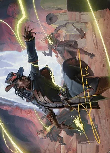 Lilah, Undefeated Slickshot // Lilah, Undefeated Slickshot, Magic card AOTJ 26 — Outlaws of Thunder Junction Art Series set