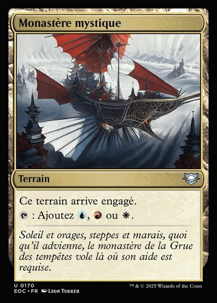 Monastère mystique, carte Magic EOC 170 — extension Edge of Eternities Commander